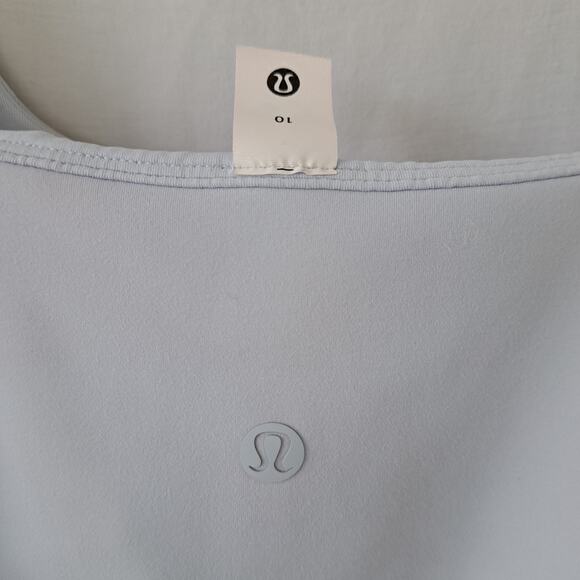 Lululemon Wunder Under SmoothCover Square-Neck T-Shirt Size 10 Starch Blue - Picture 9 of 9